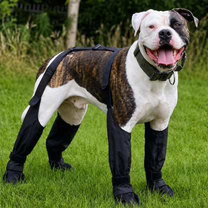TreadPup™ All-Terrain 4-Leg Dog Boot & Support Set